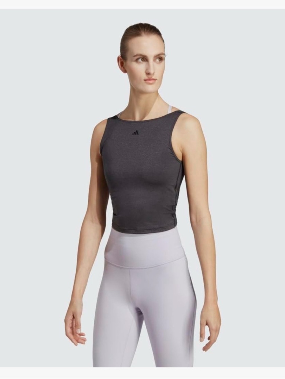 YOGA STUDIO CROP TANK TOP adidas black